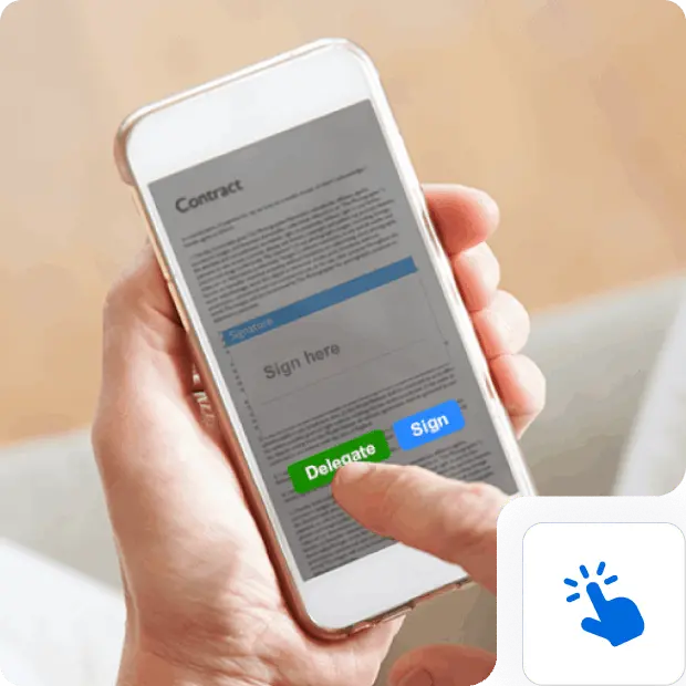 single click delegation